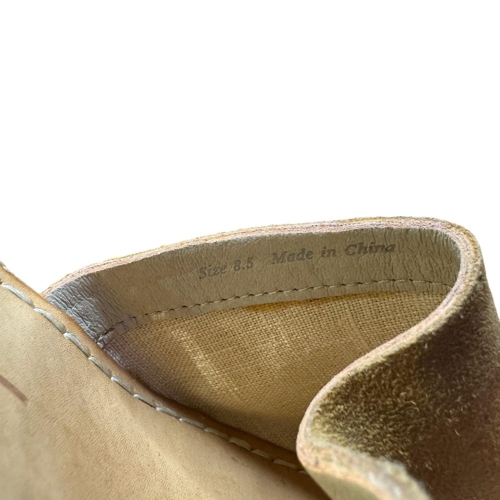 Dolce Vita Shoes Womens Size 8.5 Brown Suede Espadrille Wedge Sandals Buckle - Picture 4 of 10